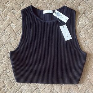 Aritizia Babaton Sculpt Knit Tank - Size M Black